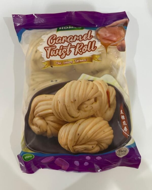 Caramel twist roll